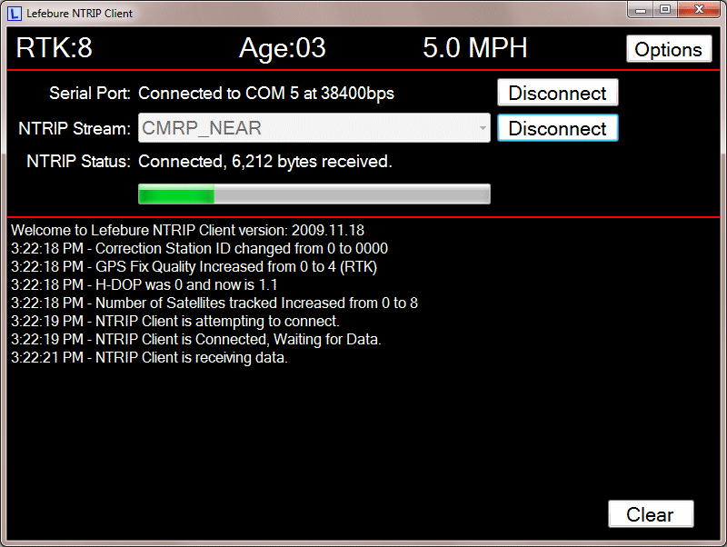 Service NTRIP - Corrections GNSS Temps Réel
